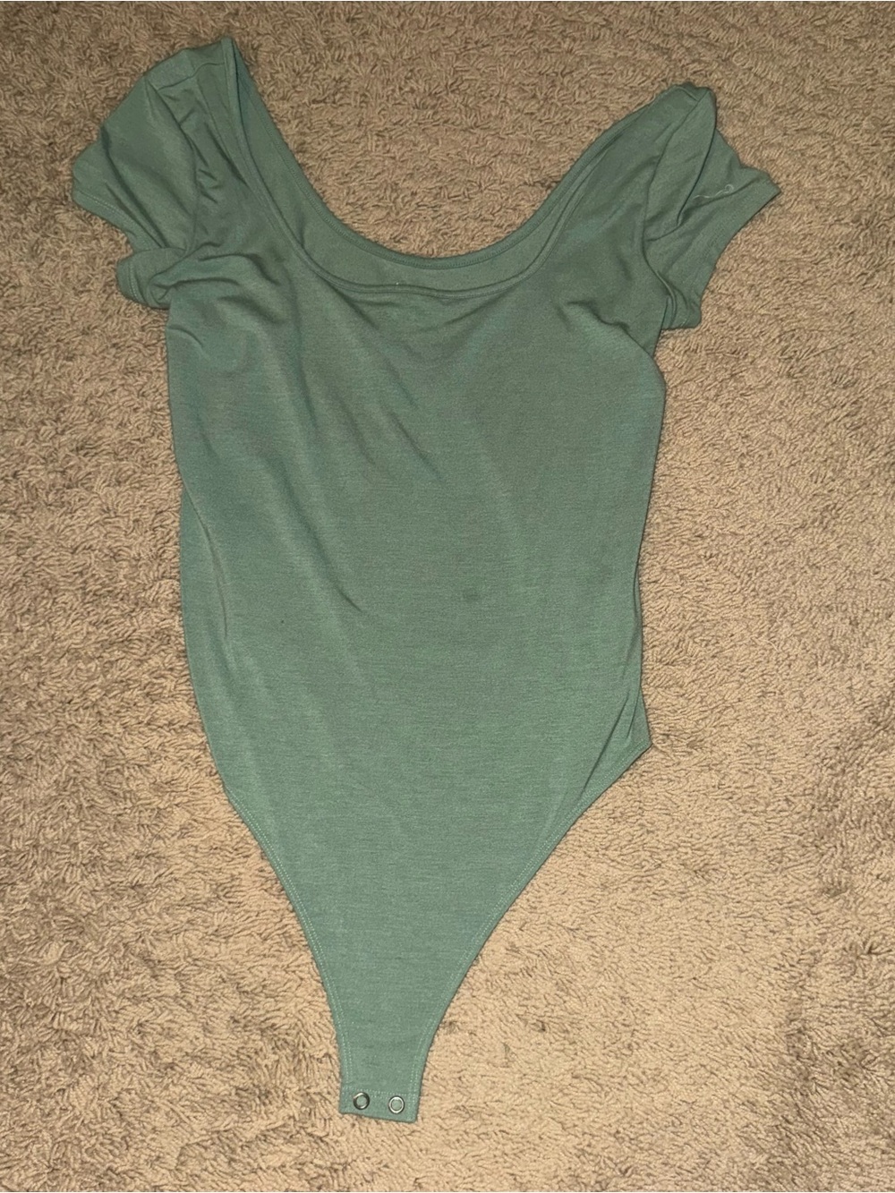 American Eagle Outfitters Scoop Neck Bodysuit - Sage Green